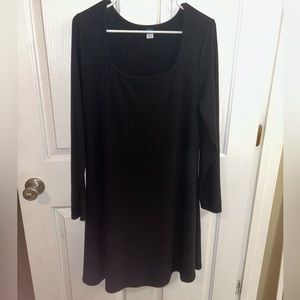 Black Old Navy ribbed dress XL